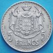 Монета Монако 5 франков 1945 год.