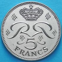 Монако 5 франков 1971 год. Принц Ренье.
