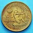 Монета Монако 1 франк 1926 год. Геракл с луком. UNC. №2