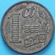 Монета Нидерланды 1 цент 1942 год.