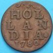 Монета Нидерланды, Голландская республика 1 дуит 1780 год.