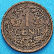 Нидерланды 1 цент 1919 год.