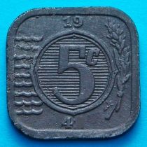 Нидерланды 5 центов 1942 год.