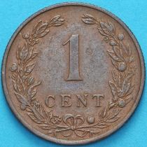 Нидерланды 1 цент 1901 год.