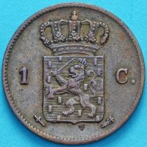 Нидерланды 1 цент 1863 год.
