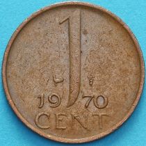 Нидерланды 1 цент 1969-1970 год. Петушок