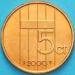 Монета Нидерланды 5 центов 2000 год. BU