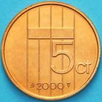 Нидерланды 5 центов 2000 год. BU