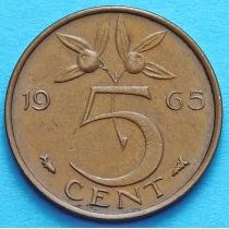 Нидерланды 5 центов 1950-1965 год. Рыбка