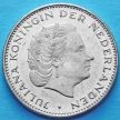 Монета Нидерланды 2 1/2 гульдена 1969-1980 год.