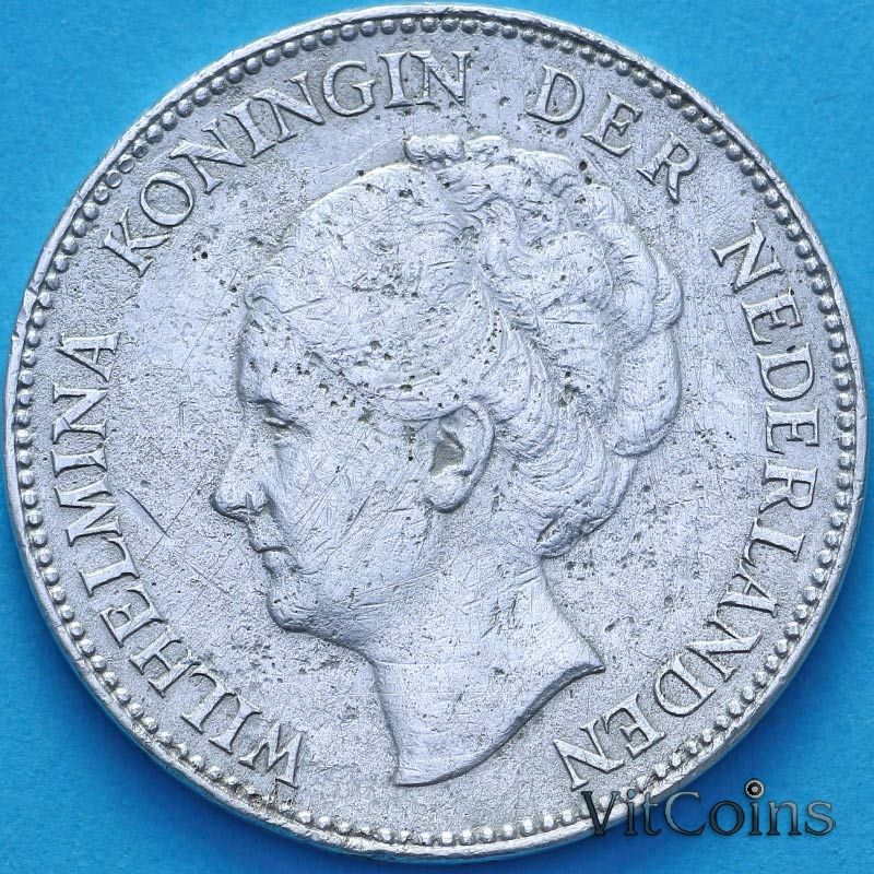 Монета Нидерланды 1 гульден 1939 год. №2