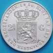Монета Нидерланды 2 1/2 гульдена 1850 год. Виллем III. Серебро.