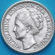 Монета Нидерландов 25 центов 1944. Серебро