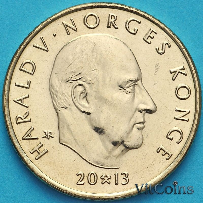 Монета Норвегия 10 крон 2013 год. Избирательное право.