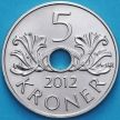 Монета Норвегия 5 крон 2012 год.