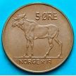 Монета Норвегия 5 эре 1969 год. Лось