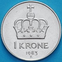 Норвегия 1 крона 1983 год.