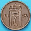 Монета Норвегия 2 эре 1956 год.