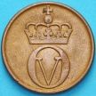Монета Норвегия 2 эре 1967 год. Глухарь.