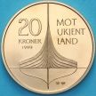 Набор монет Норвегия 20 крон, Канада 5 долларов 1999 год. Пруф. №2