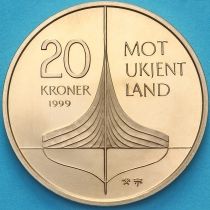 Норвегия 20 крон 1999 год. Винланд. Пруф