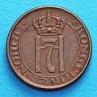 Монета Норвегия 1 эре 1922 год.