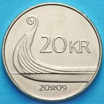 Норвегия 20 крон 2009 год. 