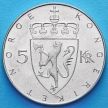 Монета Норвегии 5 крон 1975 год. 100 лет кроне.