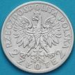 Монета Польши 2 злотых 1933 год. Ядвига. Серебро. №2