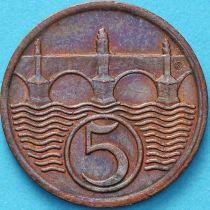 Чехословакия 5 геллеров 1932 год.
