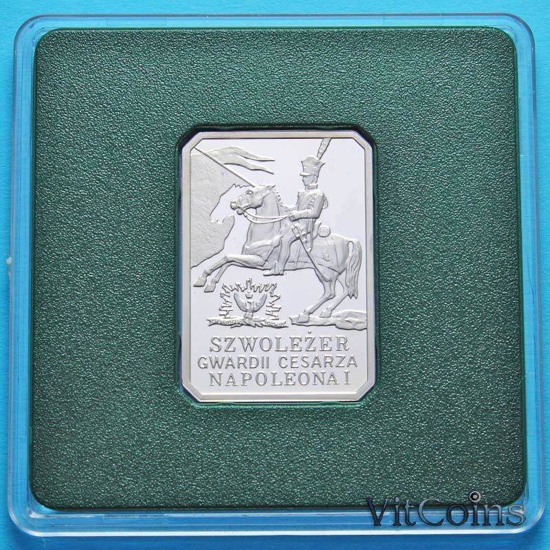 Монета Польши 10 злотых 2010 год. Легкая кавалерия гвардии Наполеона I. Серебро. Монета Польши 10 злотых 2010 год. Легкая кавалерия гвардии Наполеона I. Серебро.