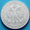 Серебряная монета Польши 10 злотых 1933 год. Ромуальд Траугутт. Серебро.
