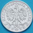 Монета Польши 2 злотых 1932 год. Ядвига. Серебро.