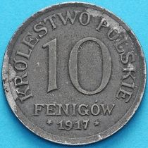 Польша 10 фенигов 1917 год. №2