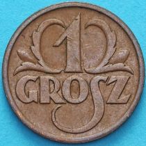 Польша 1 грош 1938 год.