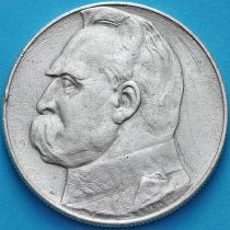 Польша 10 злотых 1934 год. Юзеф Пилсудский. Серебро