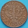 Монета Польша 5 грошей 1935 год.