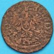 Монета Польша 1 солид 1659-1667 год.  №2