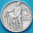 Монета Польша 5 злотых 1958 год. Рыбак.