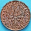 Монета Польша 1 грош 1925 год.