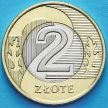 Монета Польши 2 злотых 2017 год.