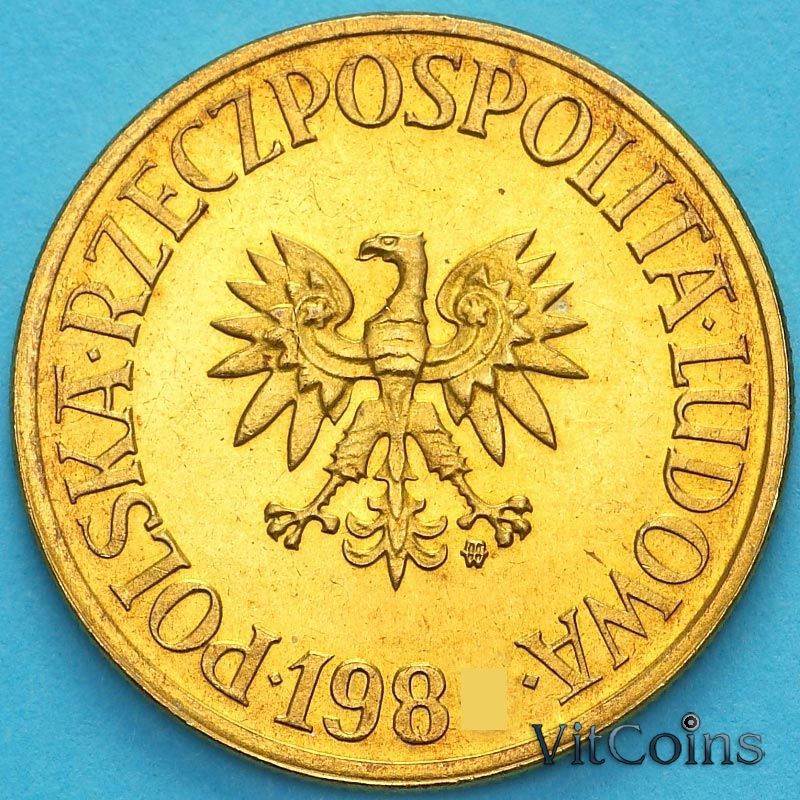 Монета Польша 5 злотых 1982 год.