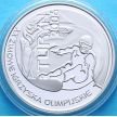Монета Польши 10 злотых 2006 год. Сноуборд, Турин. Серебро
