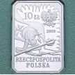 Польша 10 злотых 2009 год. Гусар XVII века. Серебро.