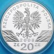 Монета Польша 20 злотых 2008 год. Сапсан. Серебро.