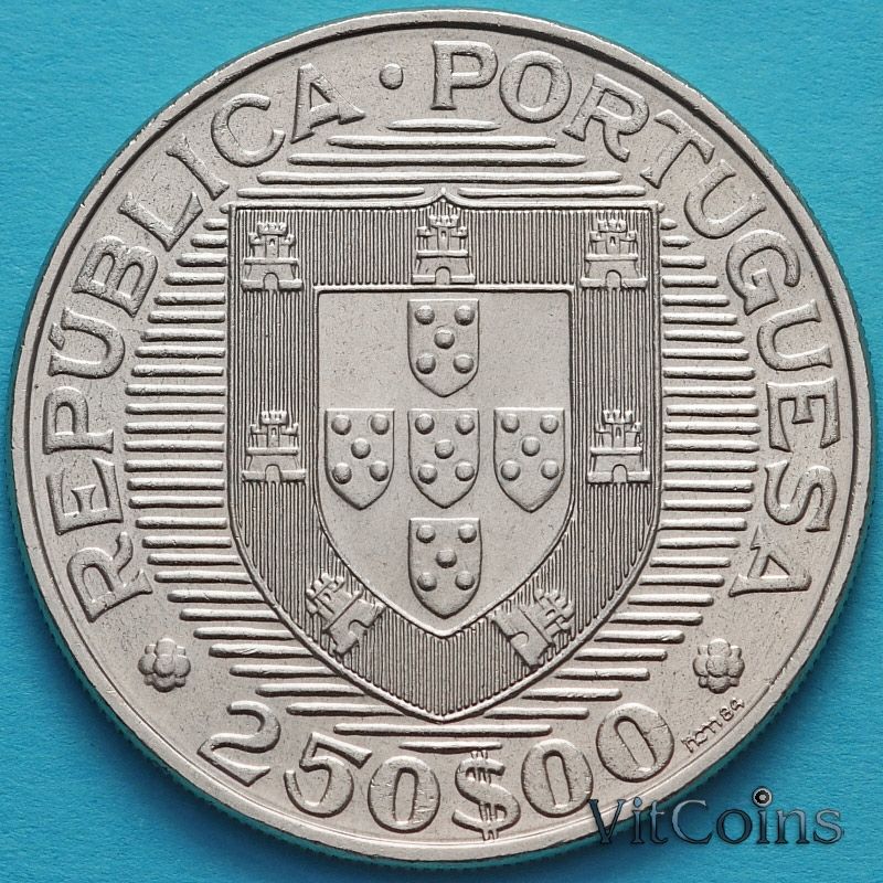 Монета Португалия 250 эскудо 1984 год. ФАО
