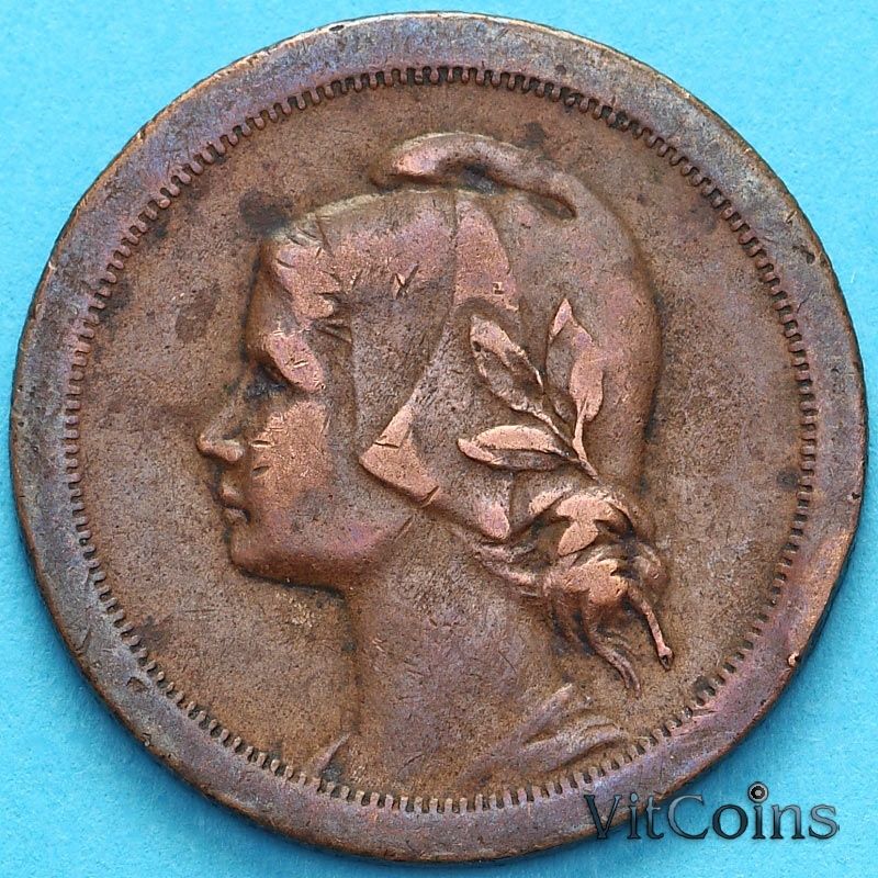 Монета Португалия 10 сентаво 1924 год.