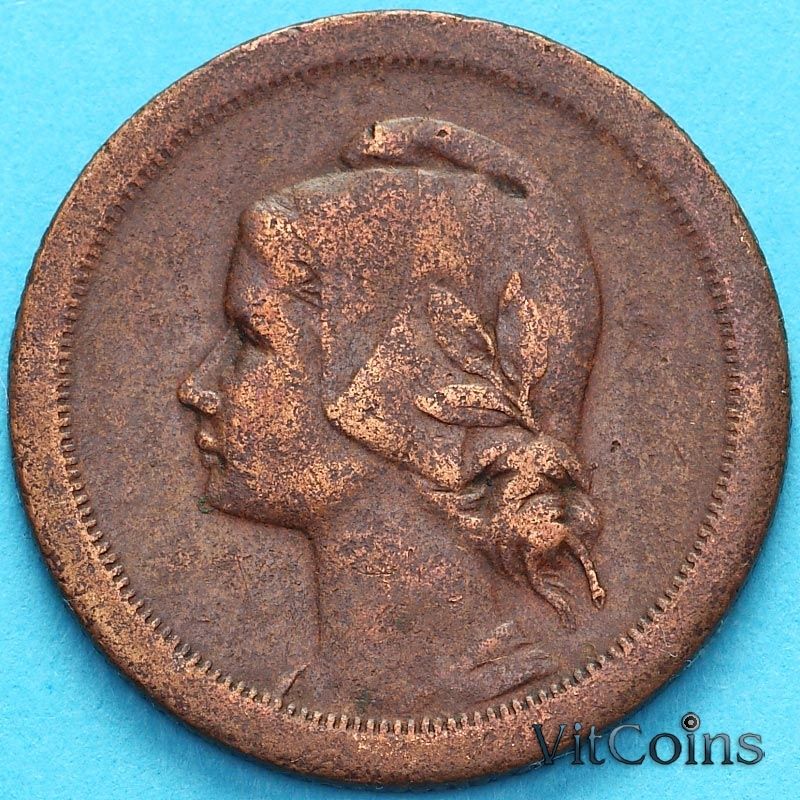 Монета Португалия 10 сентаво 1925 год.