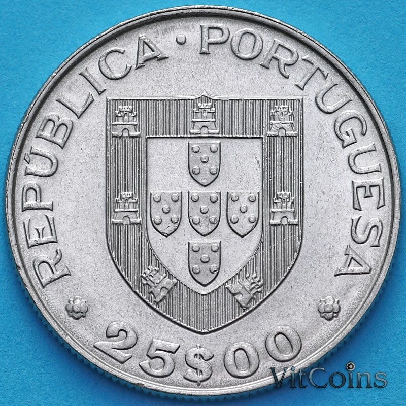 Монета Португалия 25 эскудо 1979 год. Международный год детей Монета Португалия 25 эскудо 1979 год. Международный год детей
