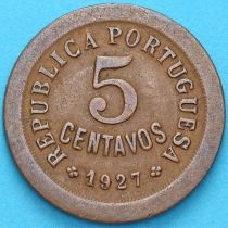 Португалия 5 сентаво 1927 год.№2